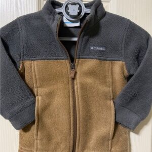 Columbia Brown and Gray Fleece Jacket (Baby Boy 12-18M).